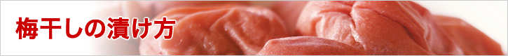 梅干しの漬け方