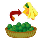 梅酒の作り方 3(水切り)